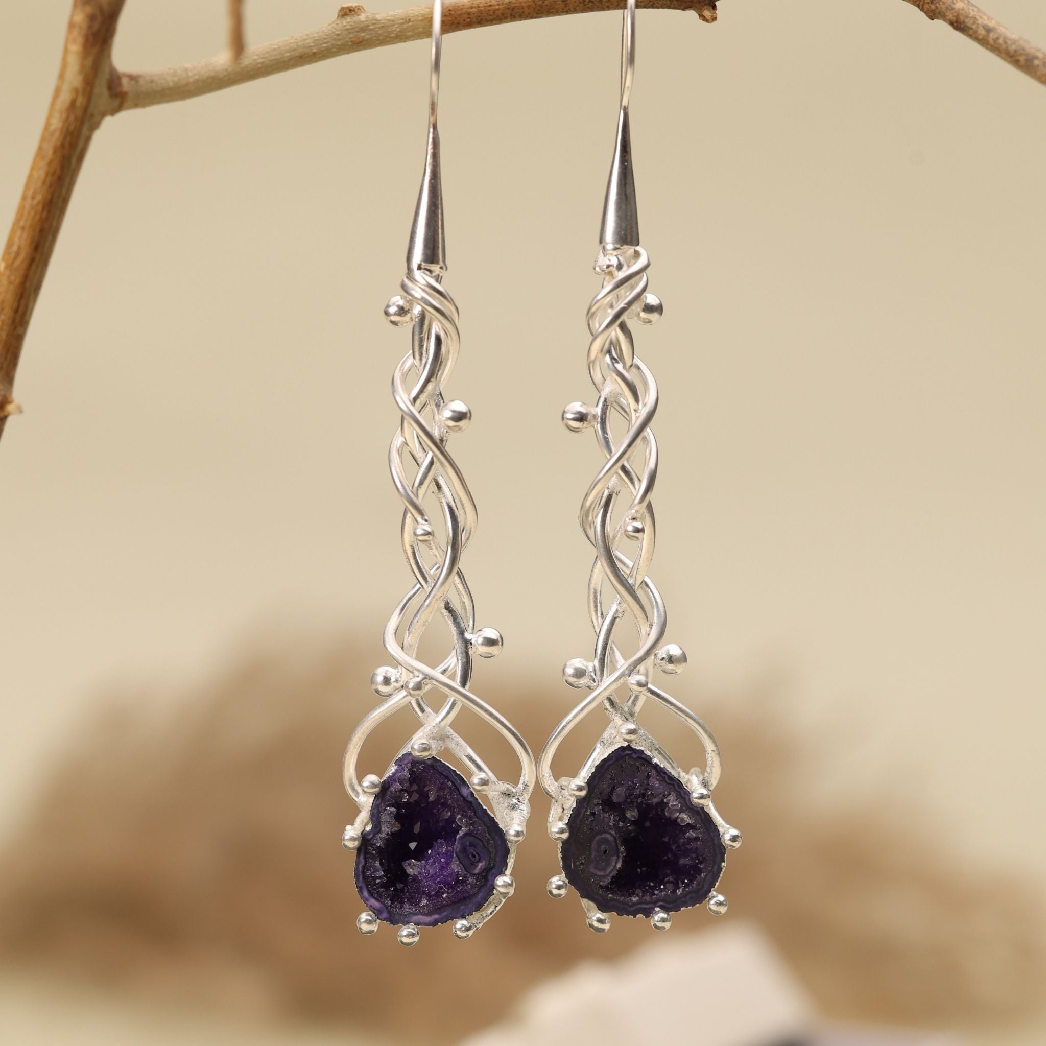 Geode Drop Earrings