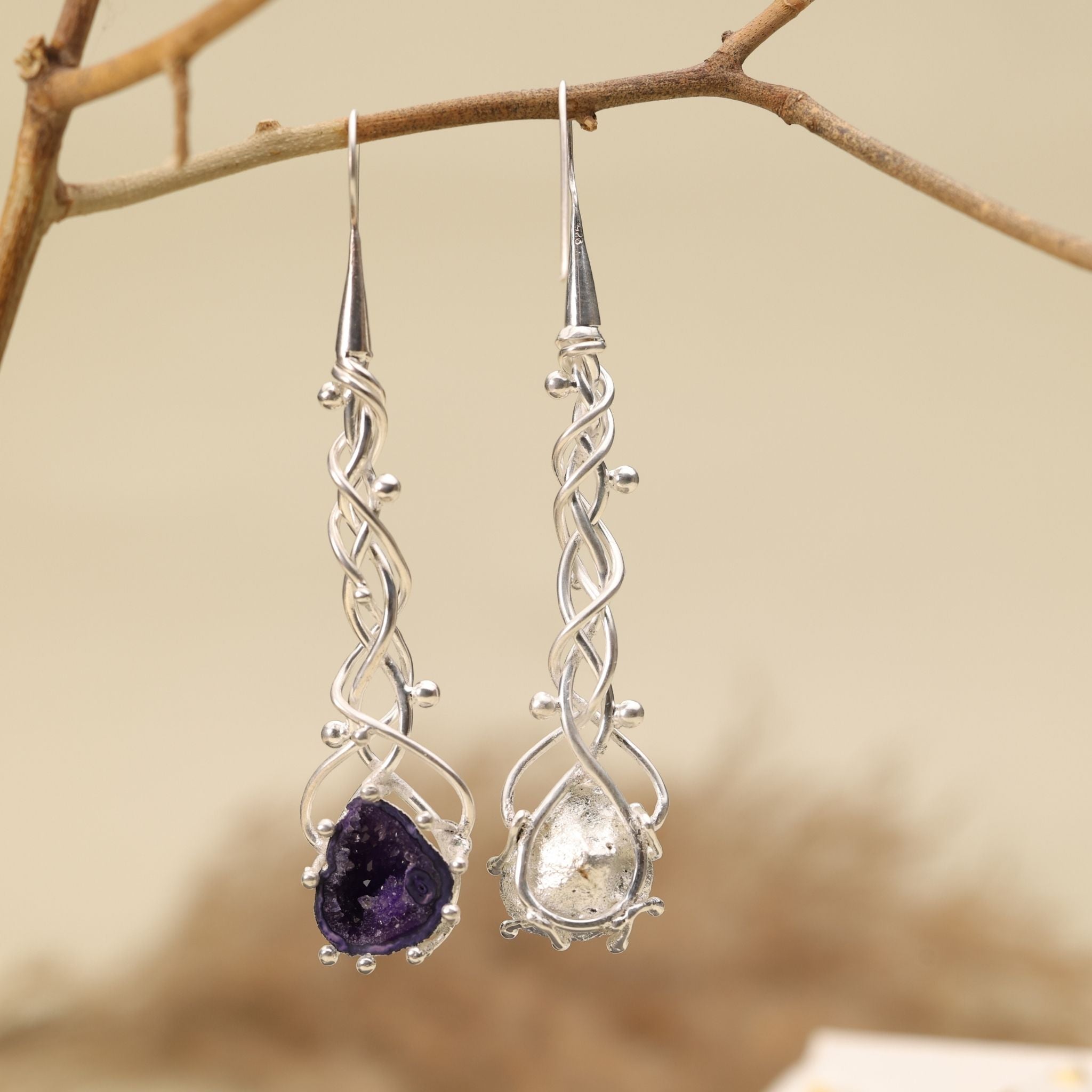 Geode Drop Earrings