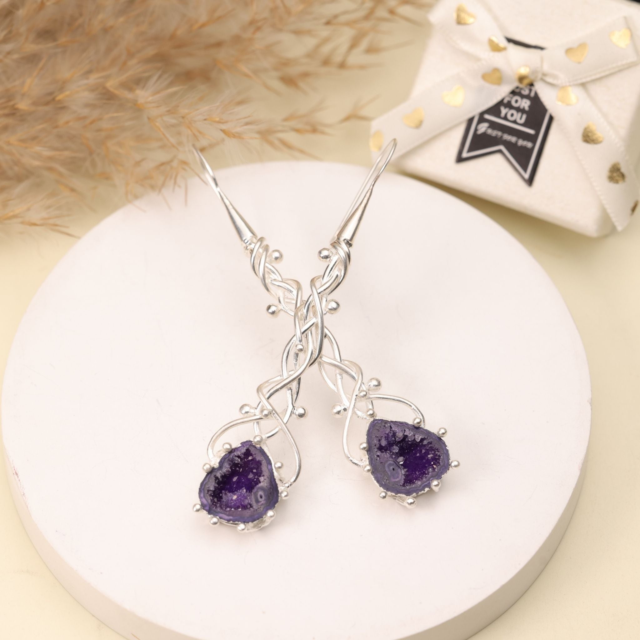 Geode Drop Earrings