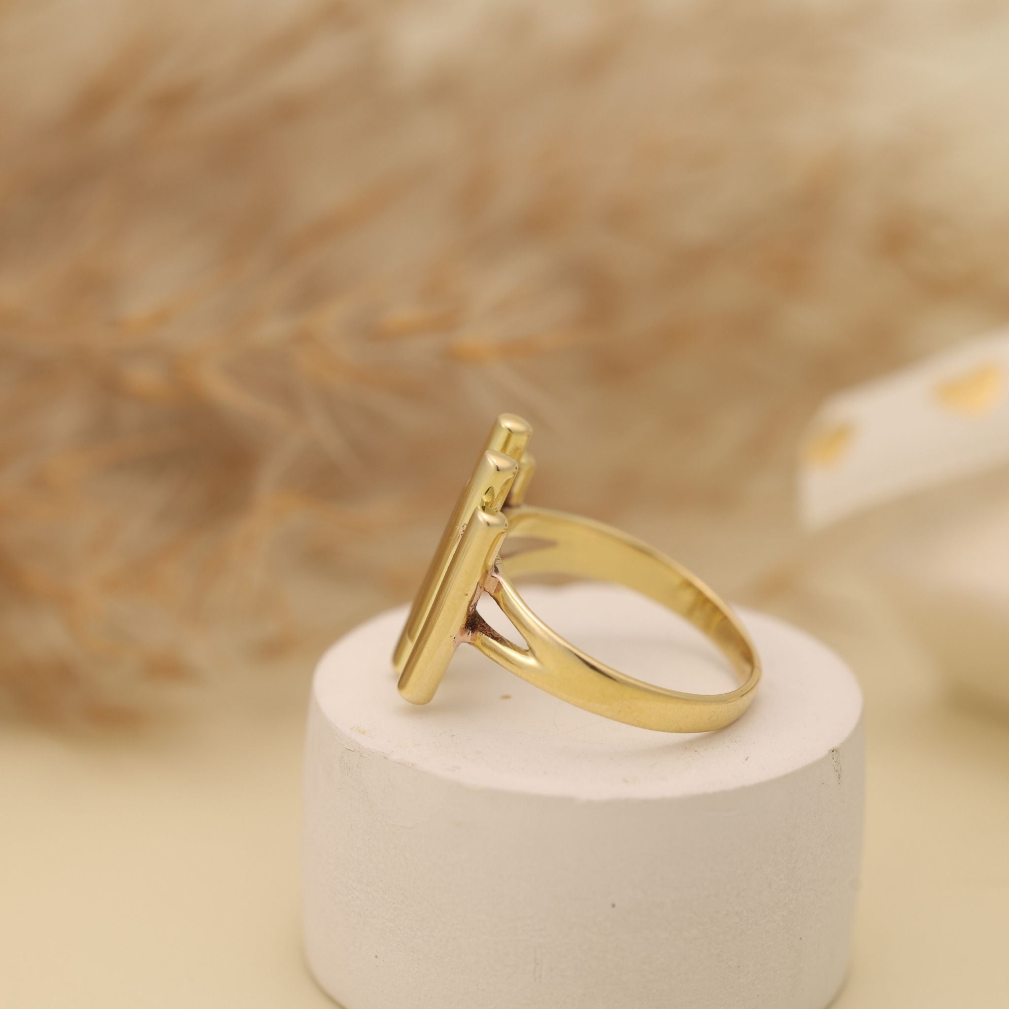 925 Silver Bar Statement Ring