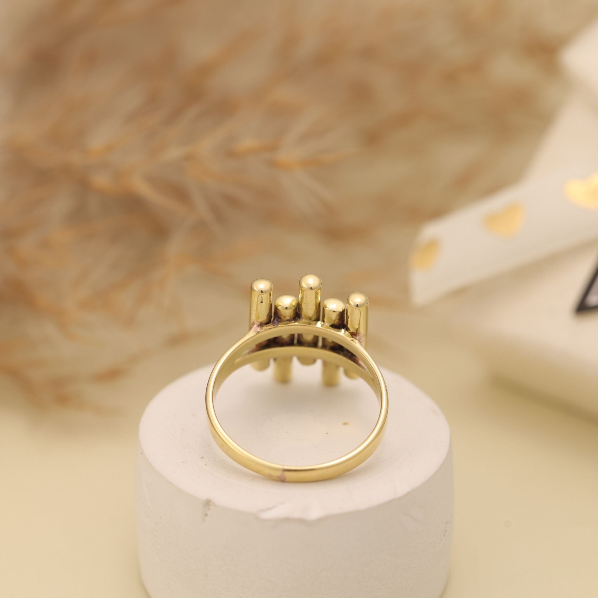 925 Silver Bar Statement Ring