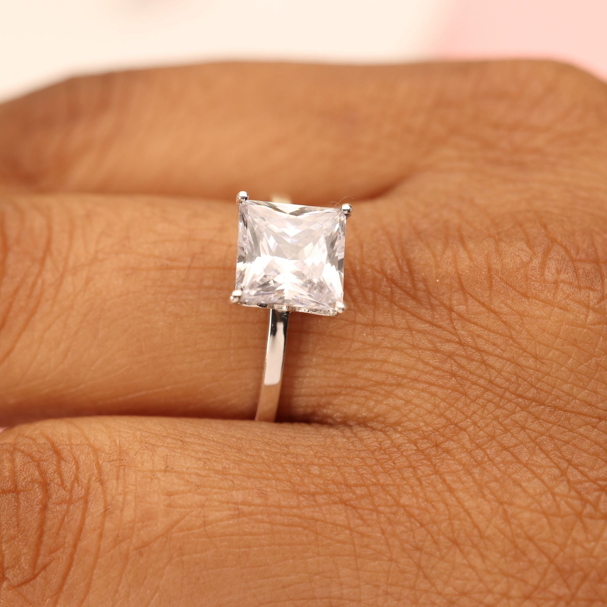 Personalized Birthstone CZ Ring