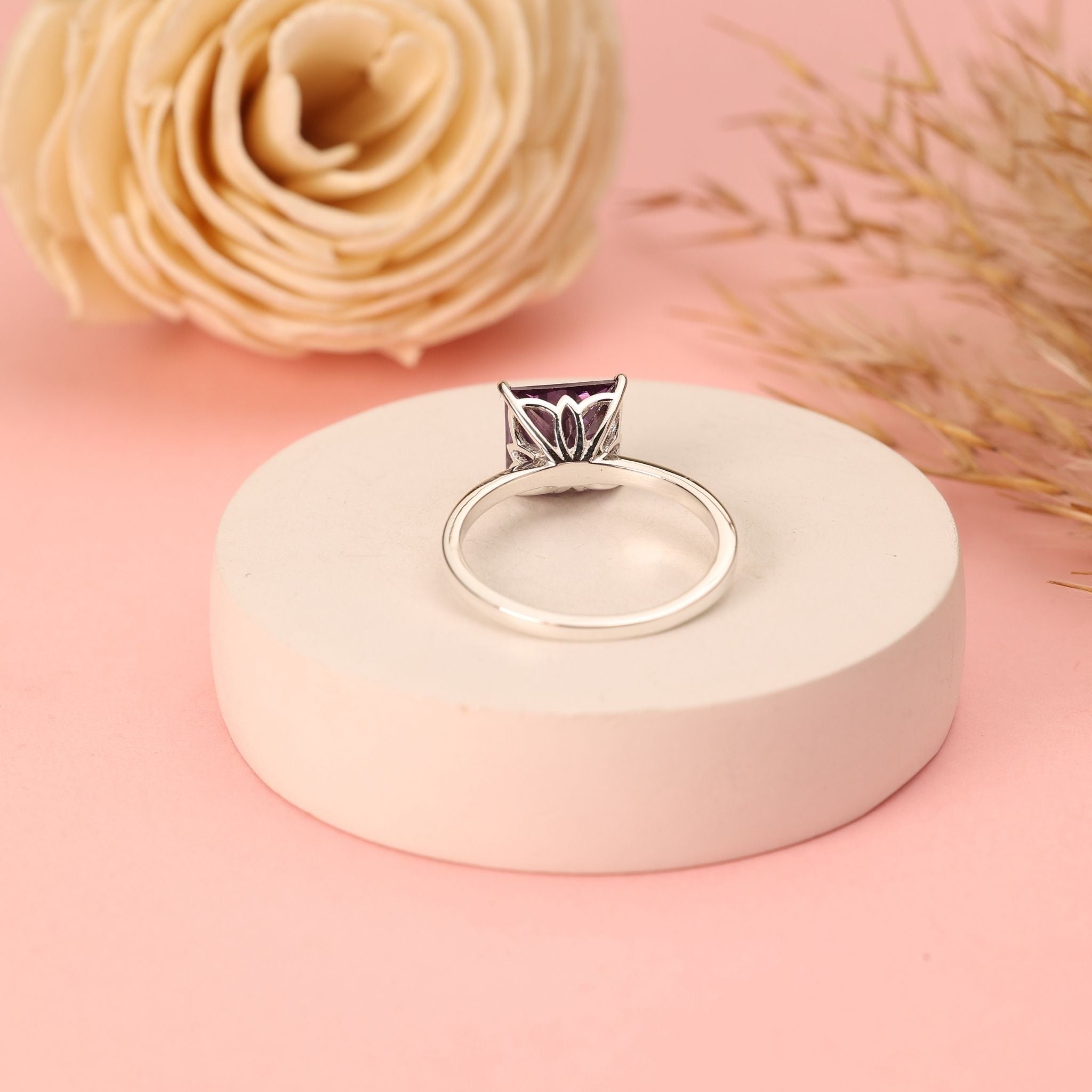 Personalized Birthstone CZ Ring