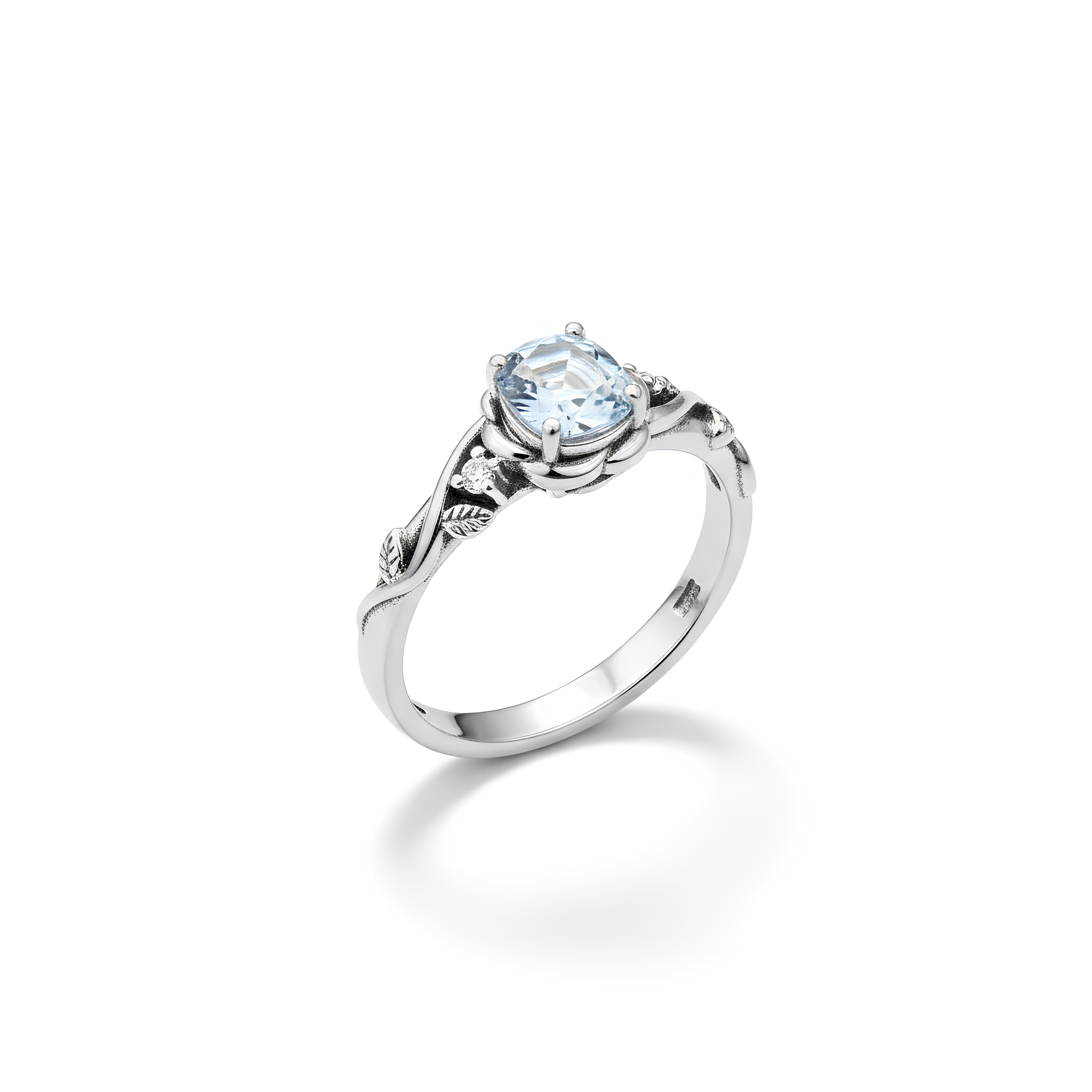 Open heart promise ring crafted in 925 sterling silver