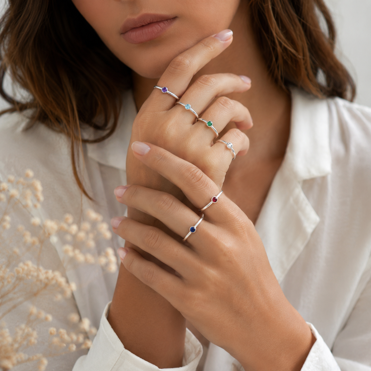Minimalist Birthstone Ring