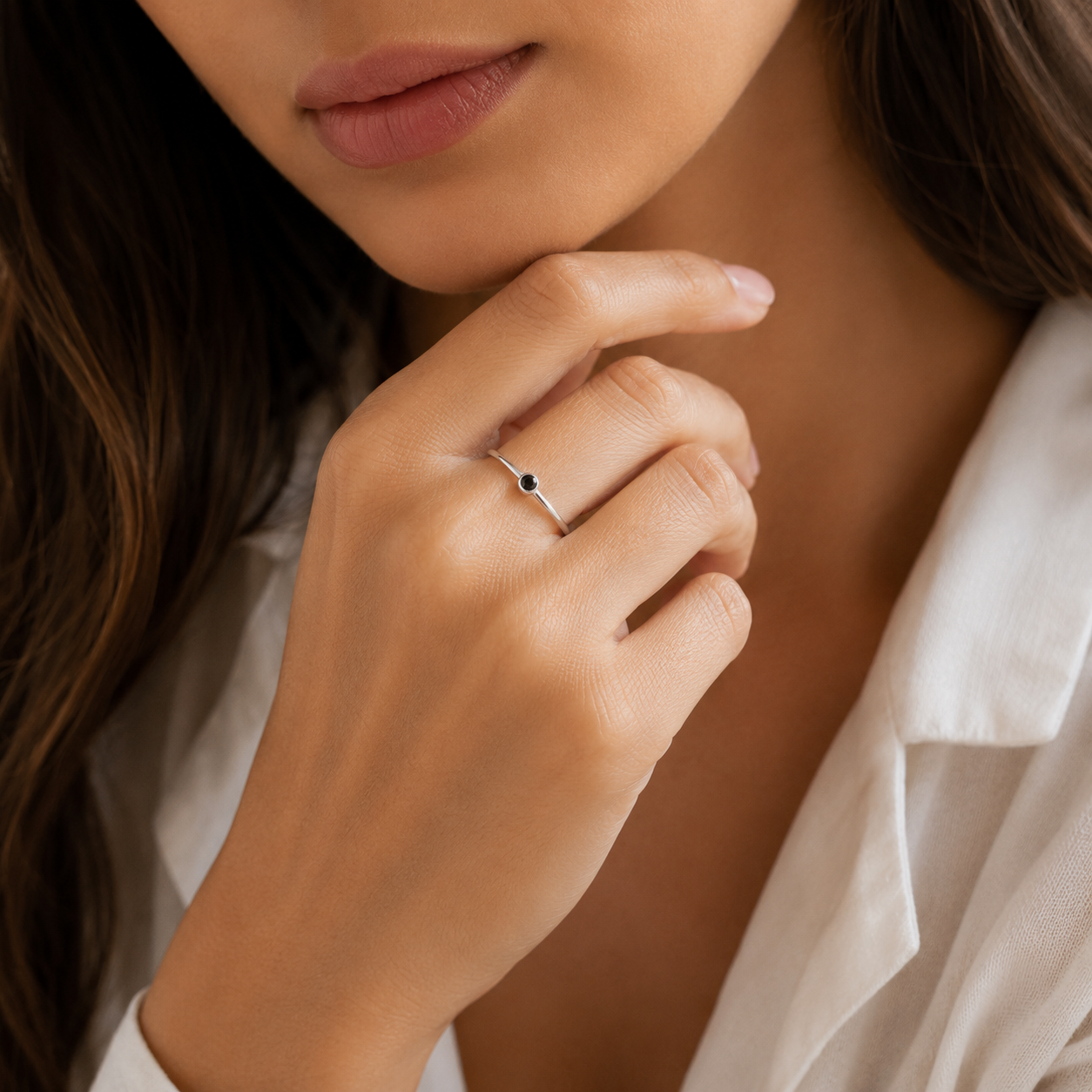 Minimalist Birthstone Ring