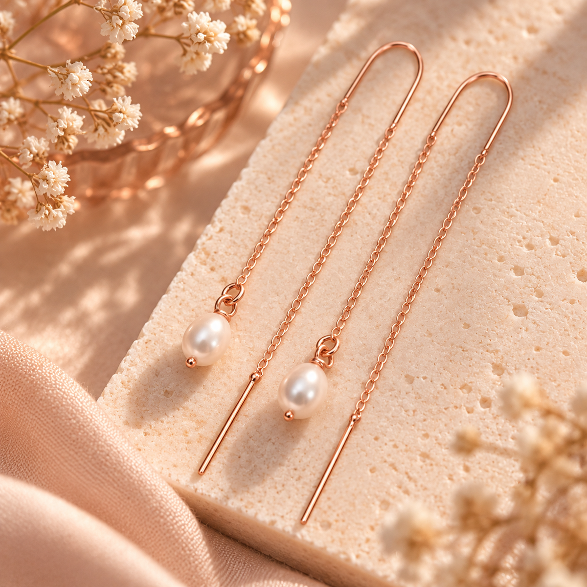 Pearl Threader Earring