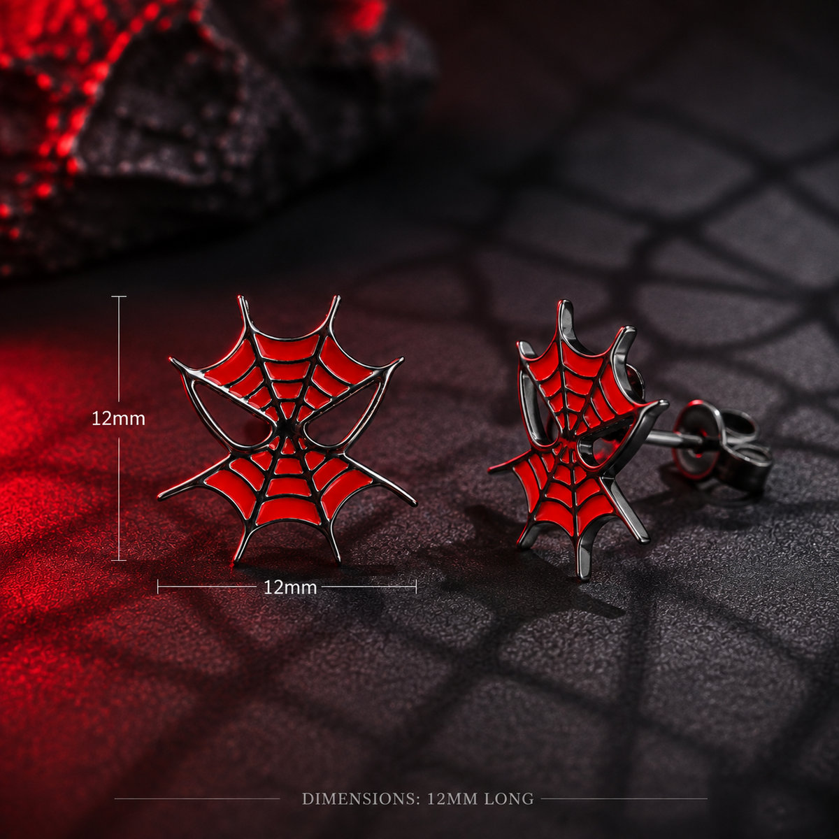 Spider Web Stud Earrings