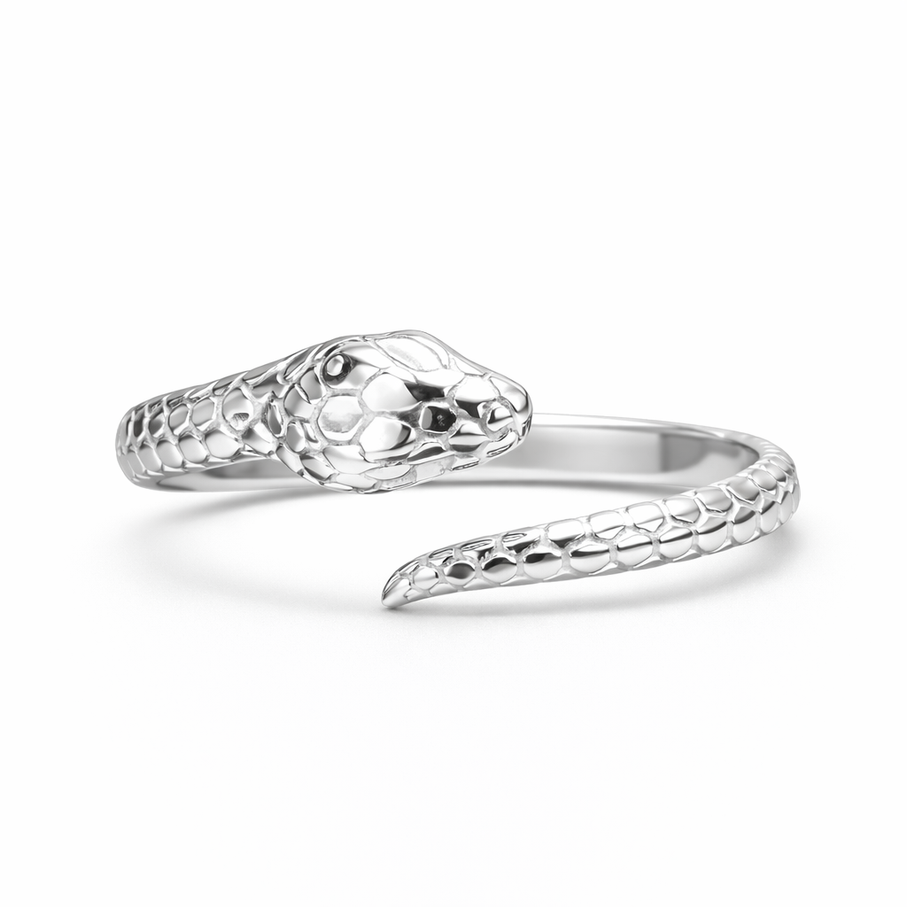 Textured Snake Wrap Ring