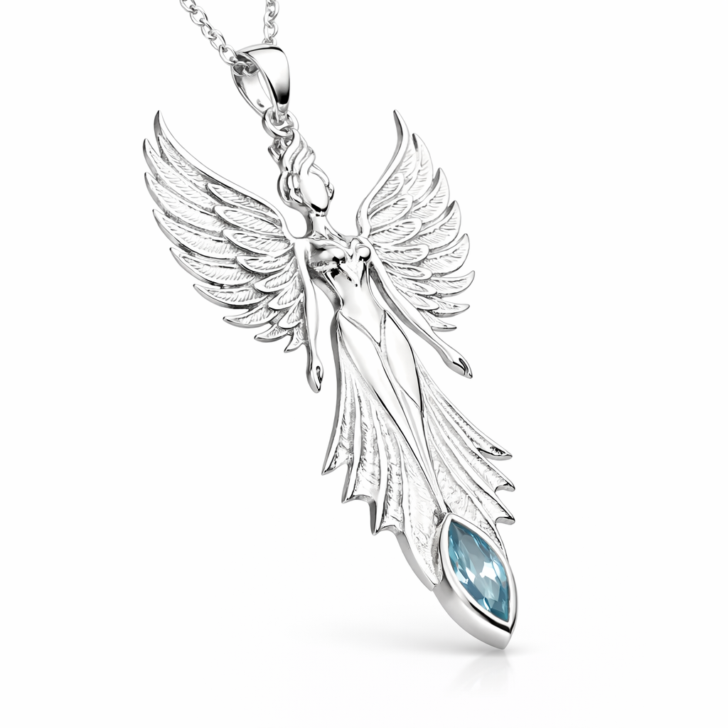 Winged Guardian Angel Pendant
