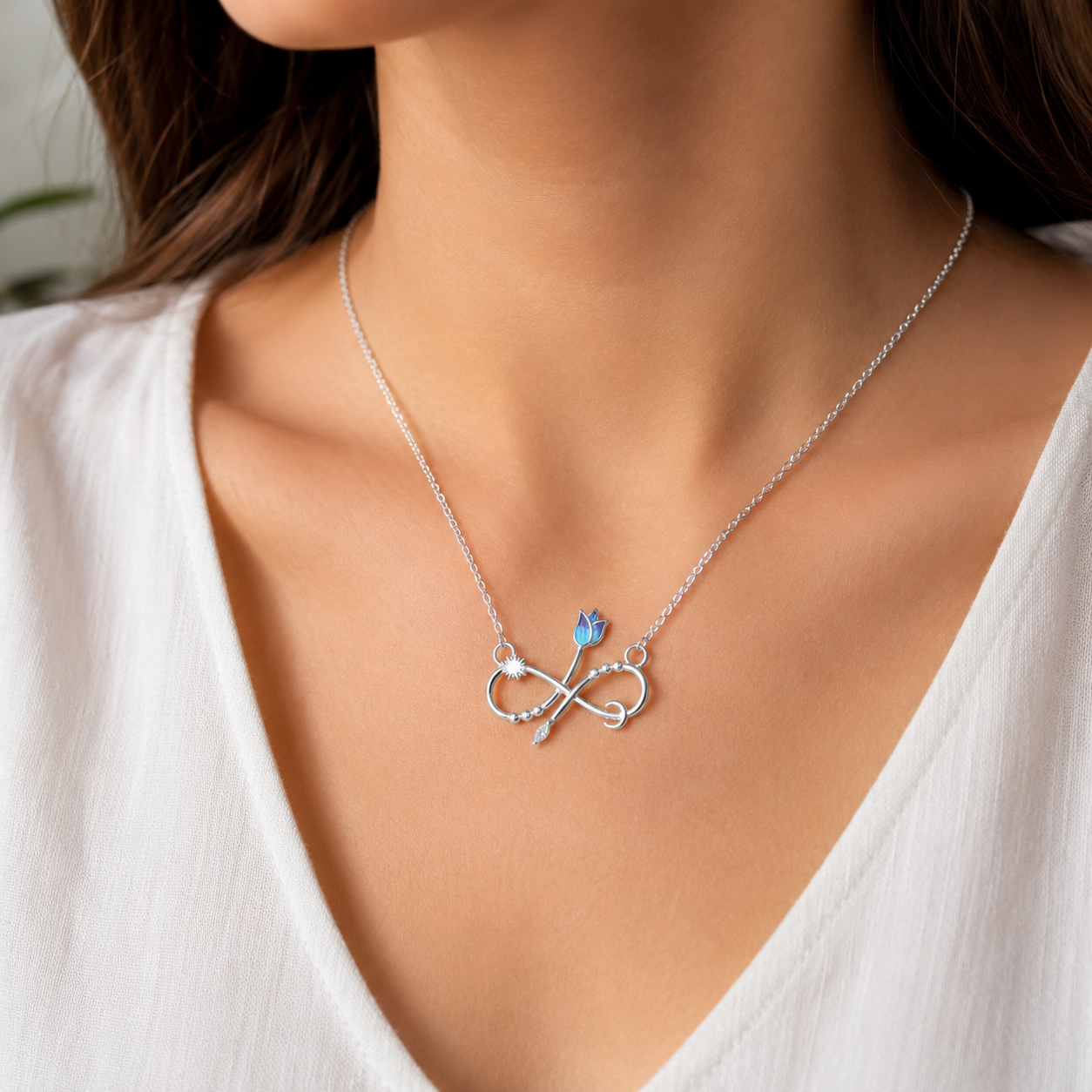 Infinity Tulip Pendant