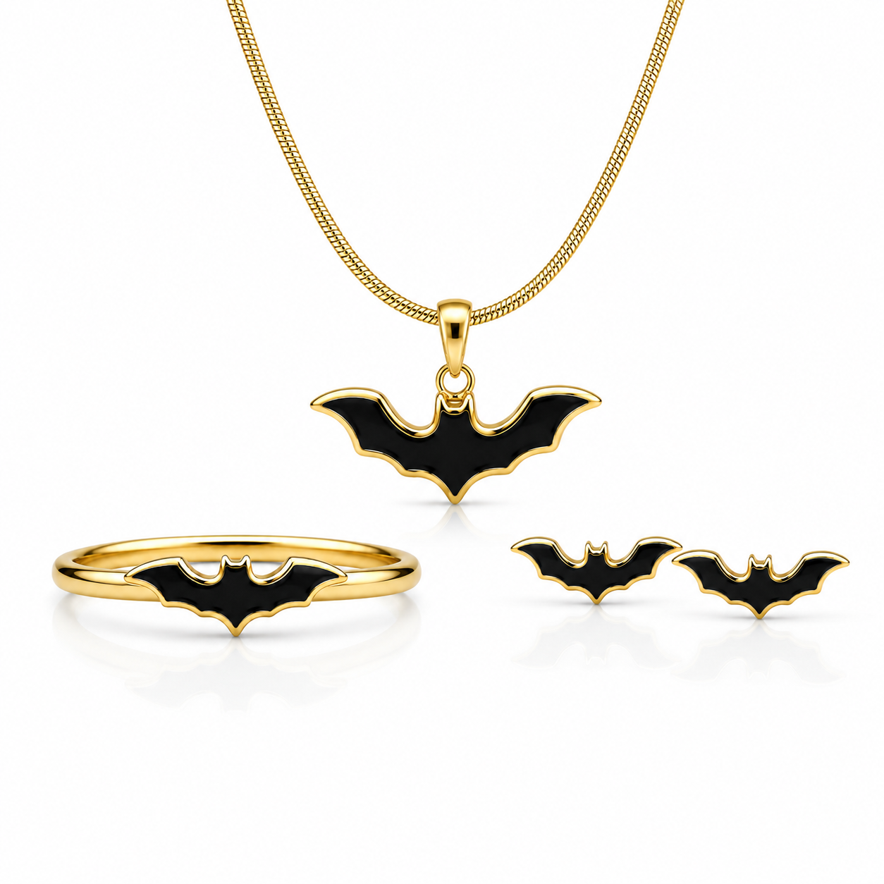 Silver Batman Studs