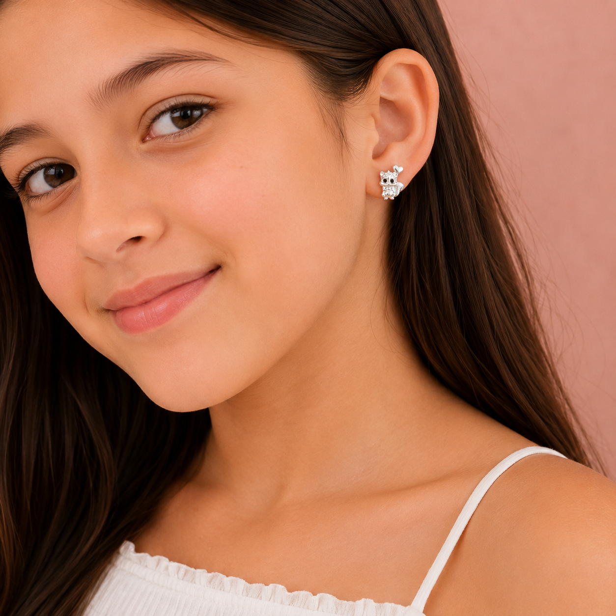 Squirrel Heart Studs