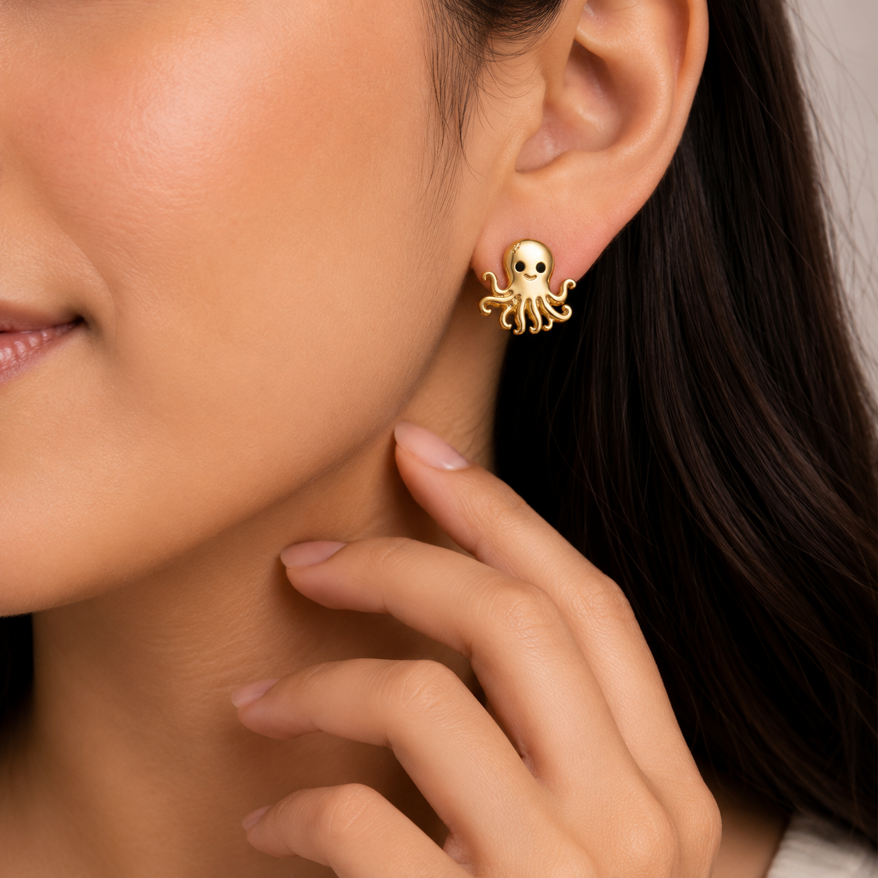 Octopus Stud Earrings