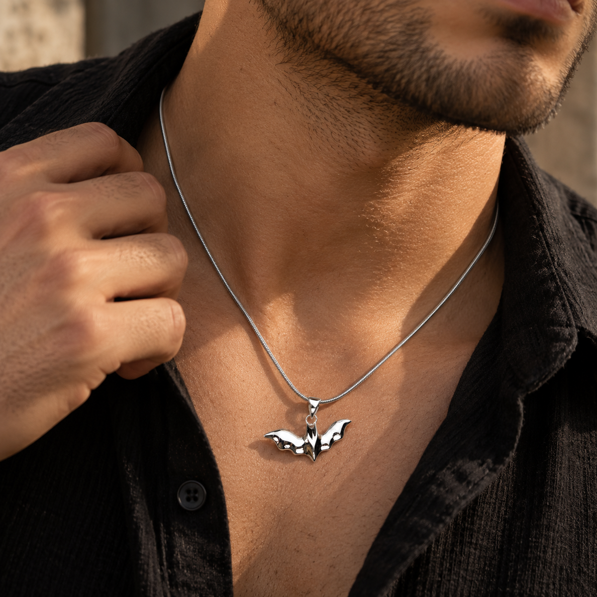 Silver Batman Pendant
