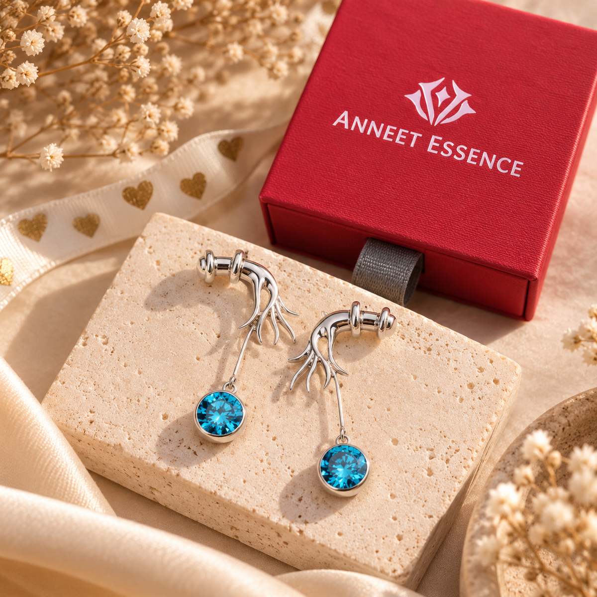 Witchy Hand Earrings with a mystical design and your choice of personalized birthstone for a unique, meaningful touch.
