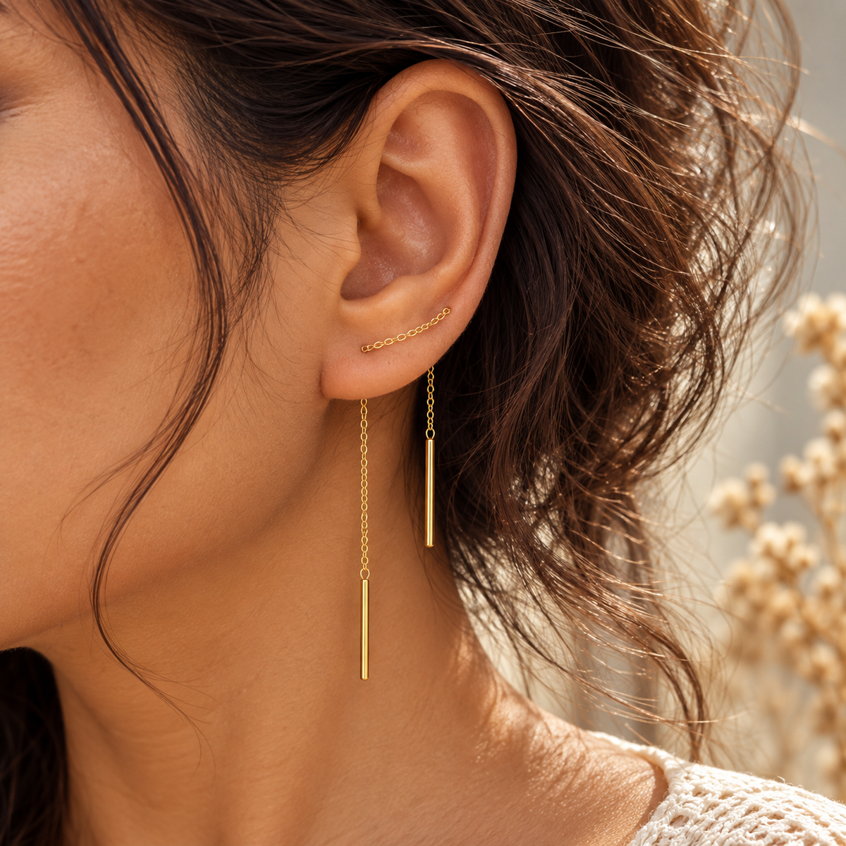 Sterling Silver Threader Earrings