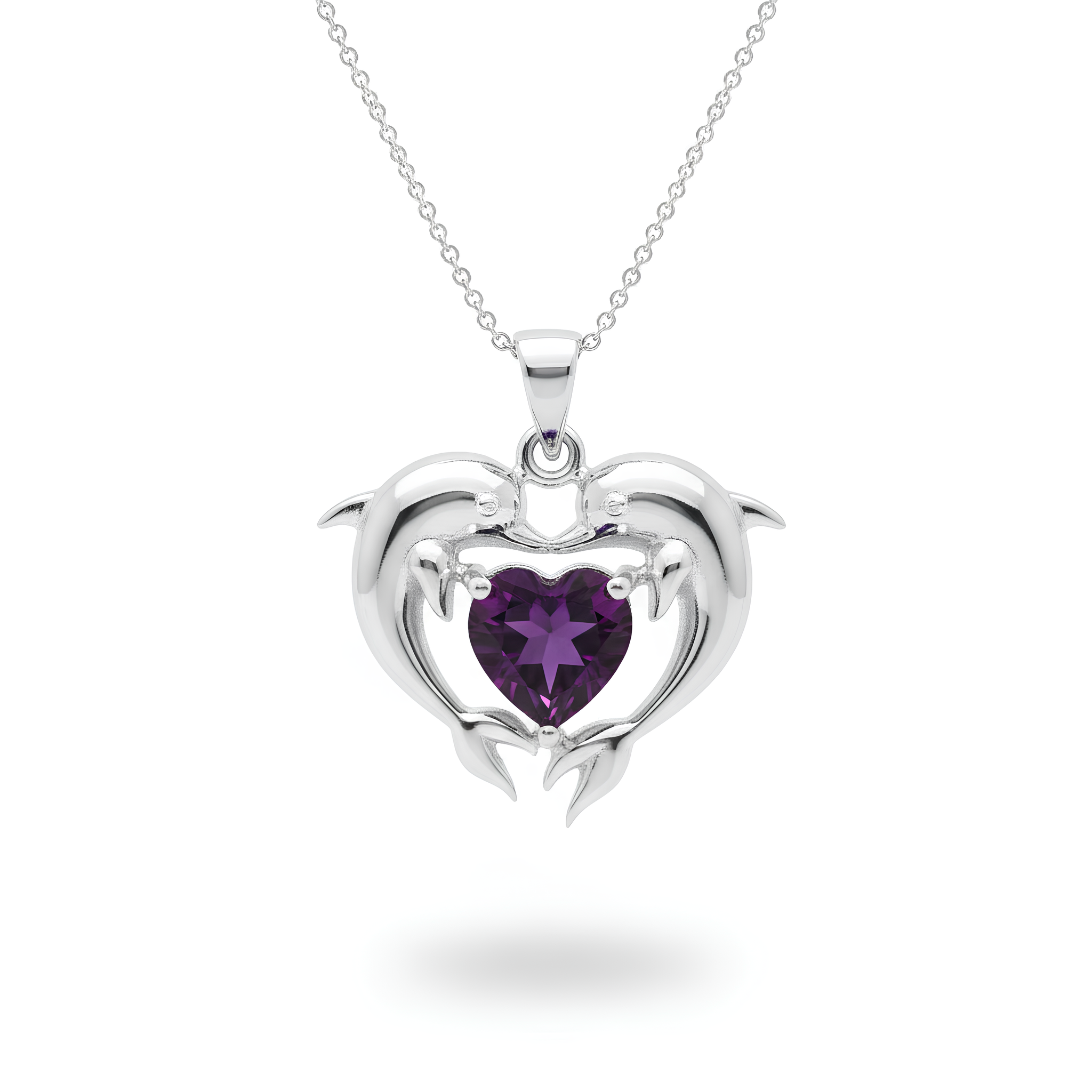 Dolphin Heart Pendant