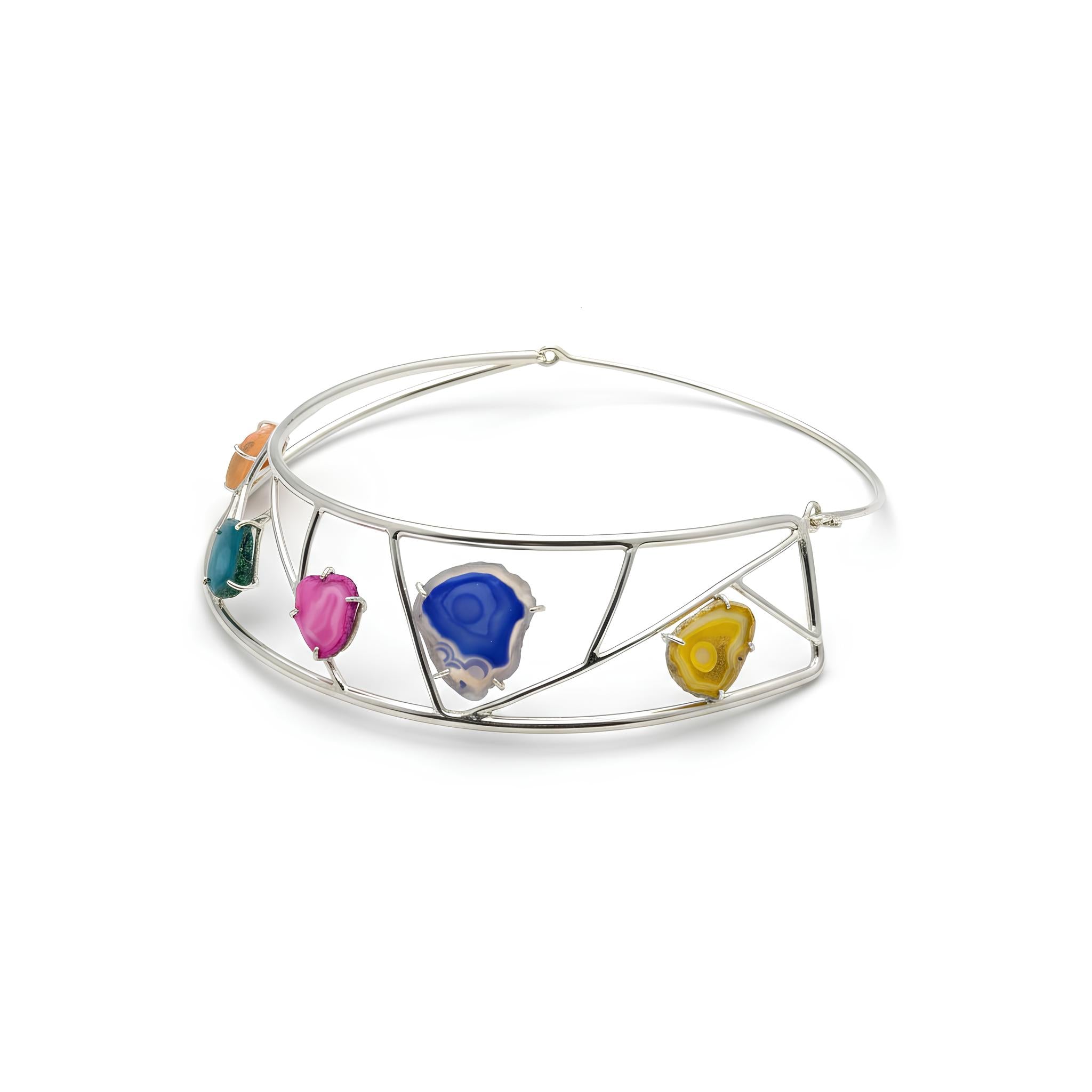 Multi Agate Choker