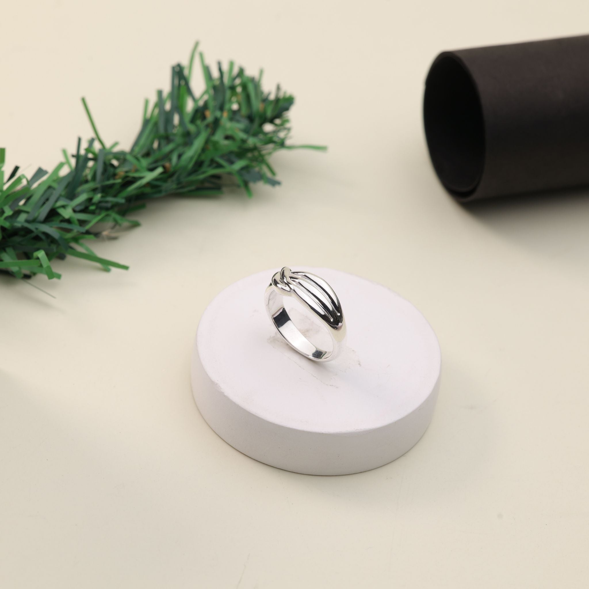 Sculpted wave sterling silver wrap ring in 925 silver