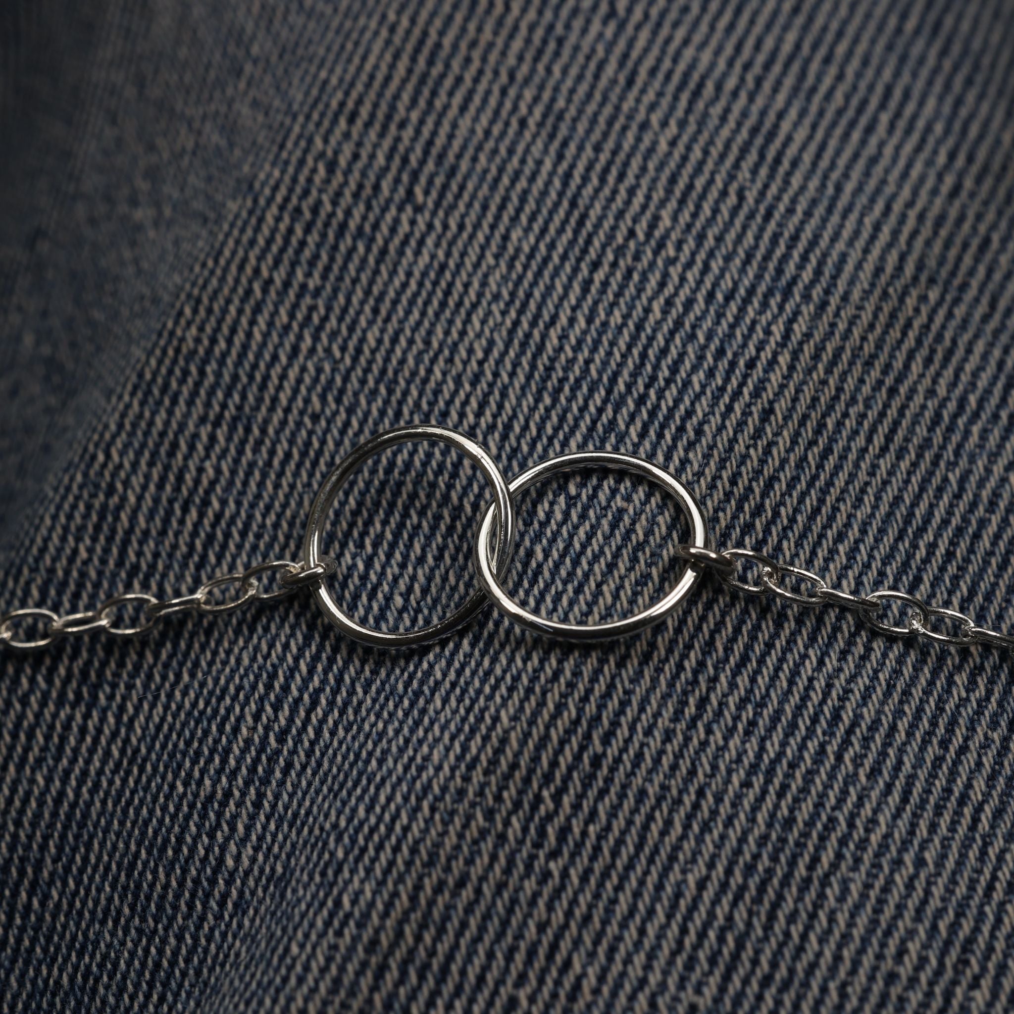 Interlocking Love Silver Bracelet