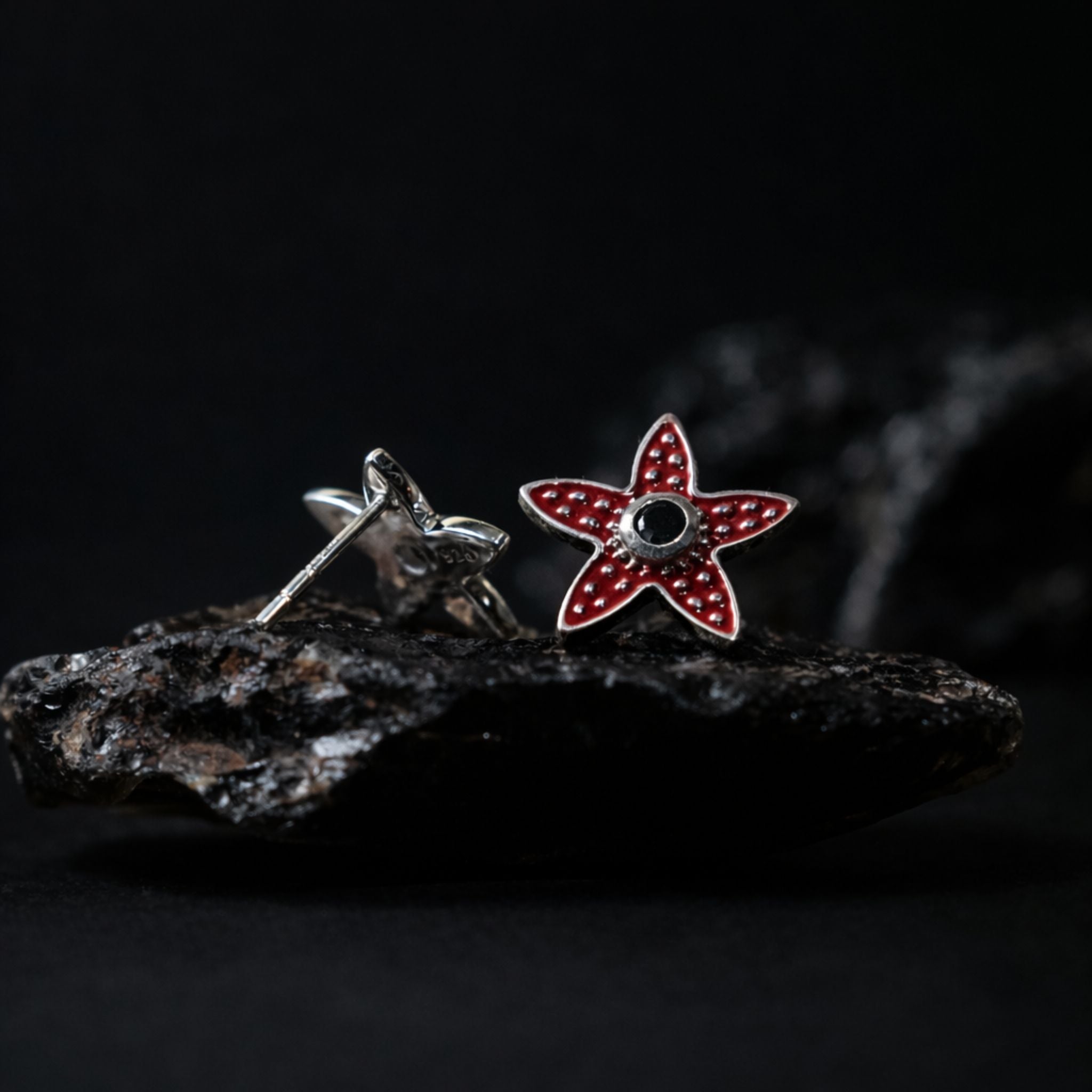 Stranger Things Demogorgon Face Studs