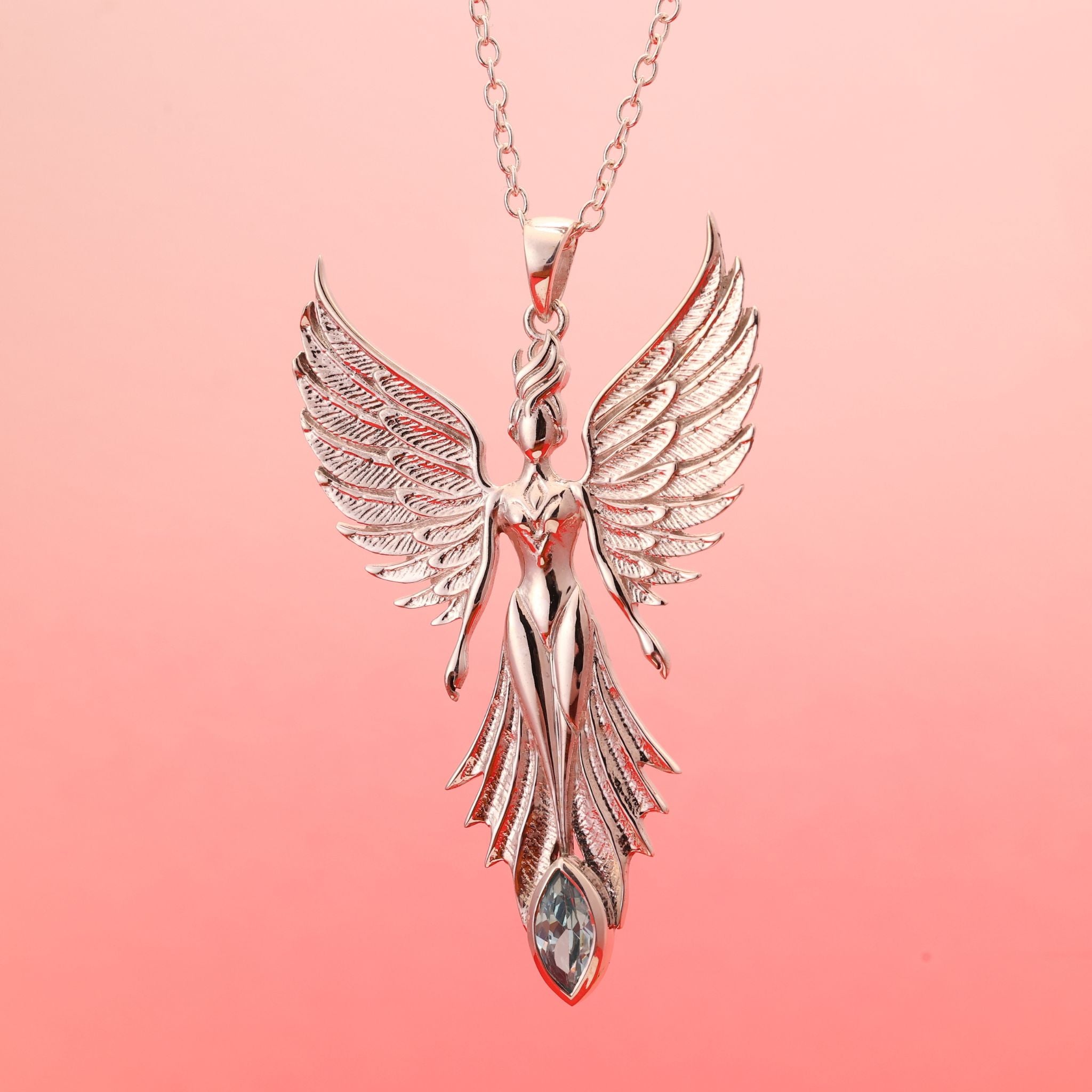Winged Guardian Angel Pendant