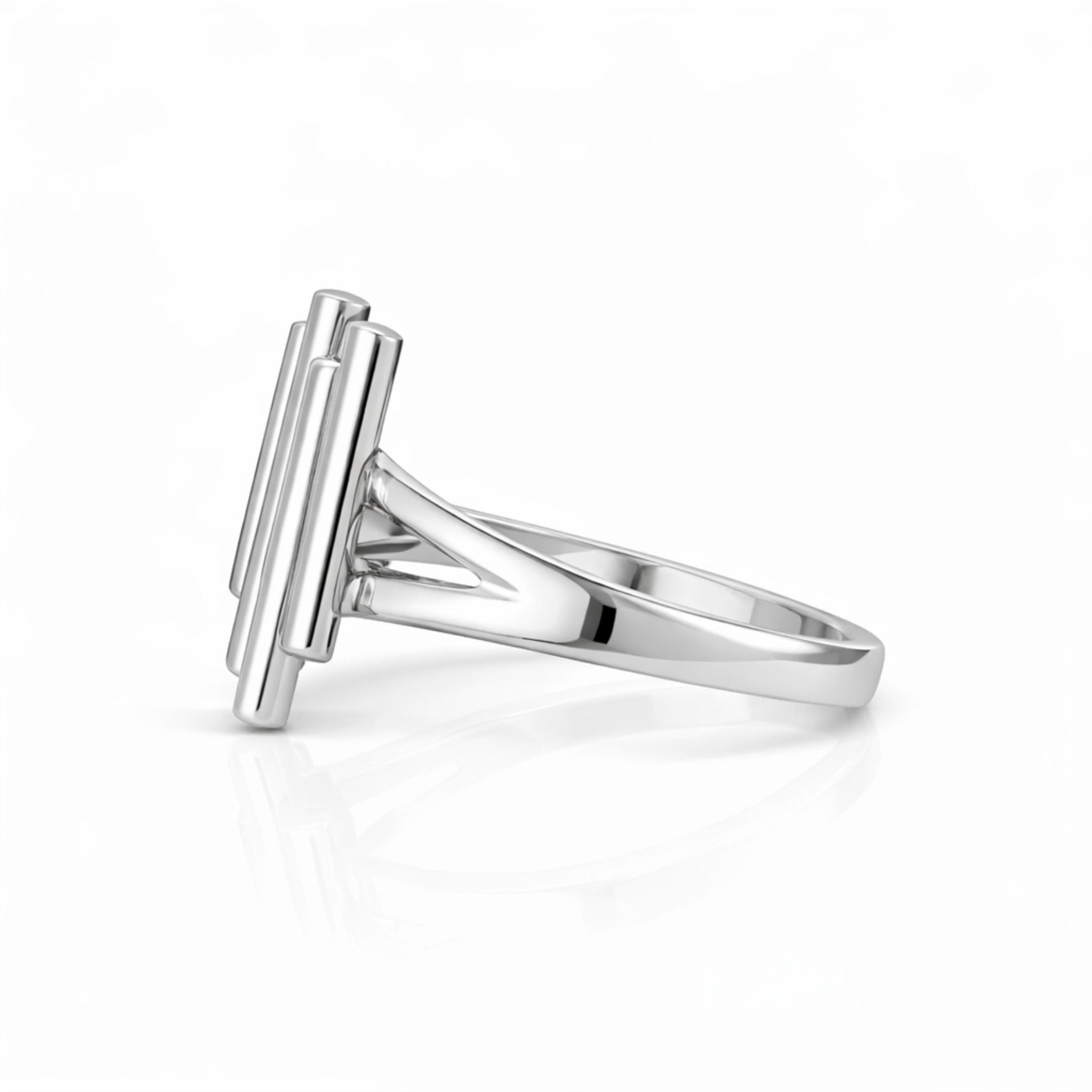 925 Silver Bar Statement Ring