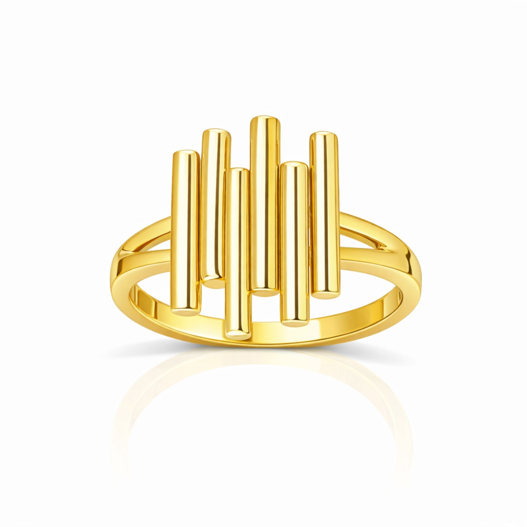 925 Silver Bar Statement Ring