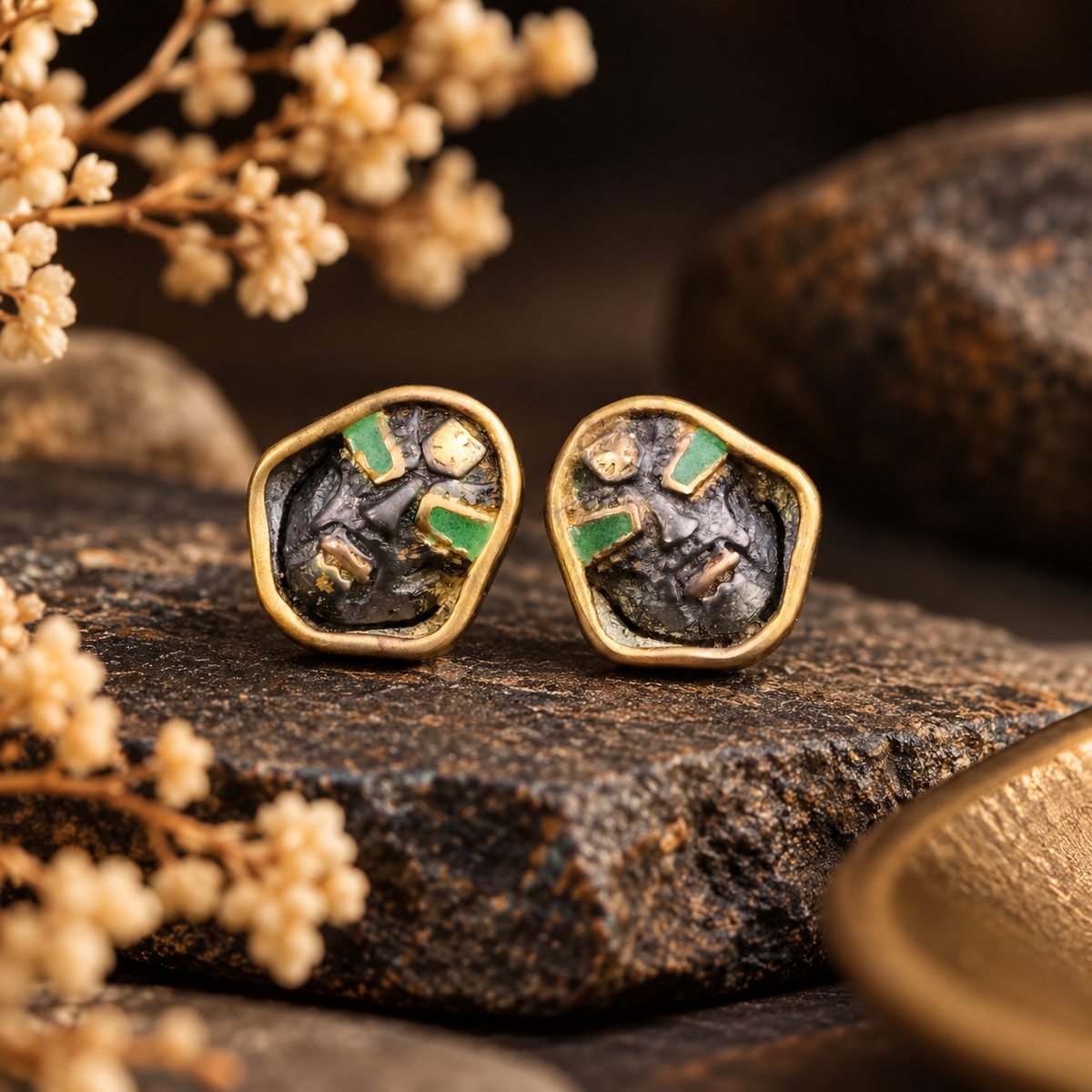 Doom Mask Stud Earrings