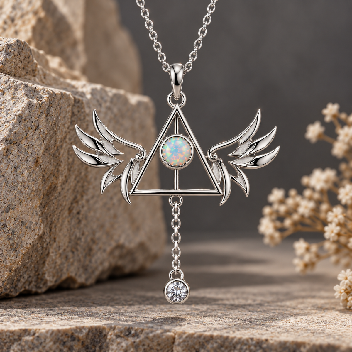 Golden Snitch Deathly Hallows Pendant